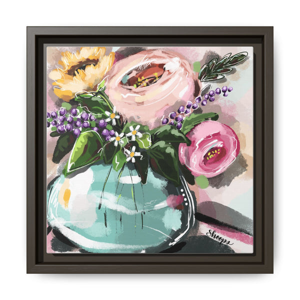 Framed Art Print – Fun and Funky Floral