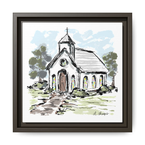 Framed Church Art - Multi-Color Matte Canvas