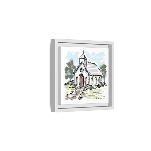 Framed Church Art - Multi-Color Matte Canvas