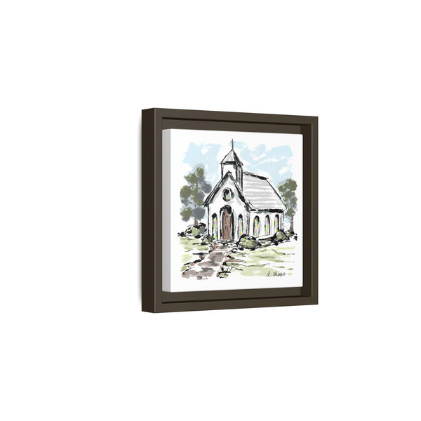Framed Church Art - Multi-Color Matte Canvas
