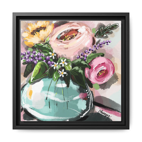 Framed Art Print – Fun and Funky Floral