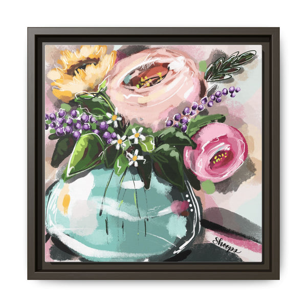 Framed Art Print – Fun and Funky Floral