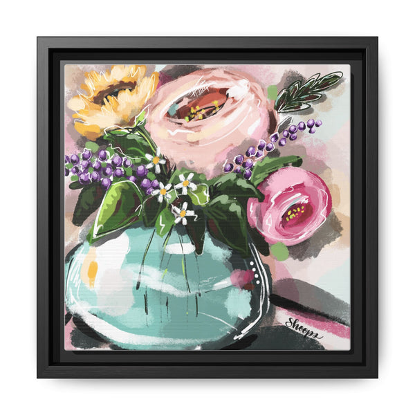 Framed Art Print – Fun and Funky Floral