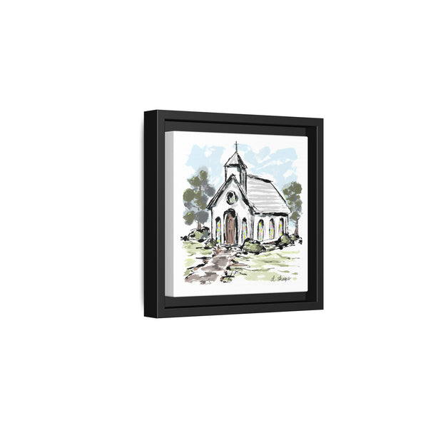 Framed Church Art - Multi-Color Matte Canvas