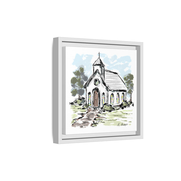 Framed Church Art - Multi-Color Matte Canvas