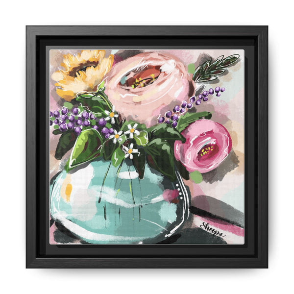 Framed Art Print – Fun and Funky Floral