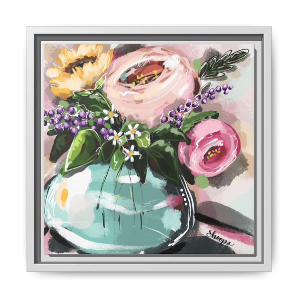 Framed Art Print – Fun and Funky Floral