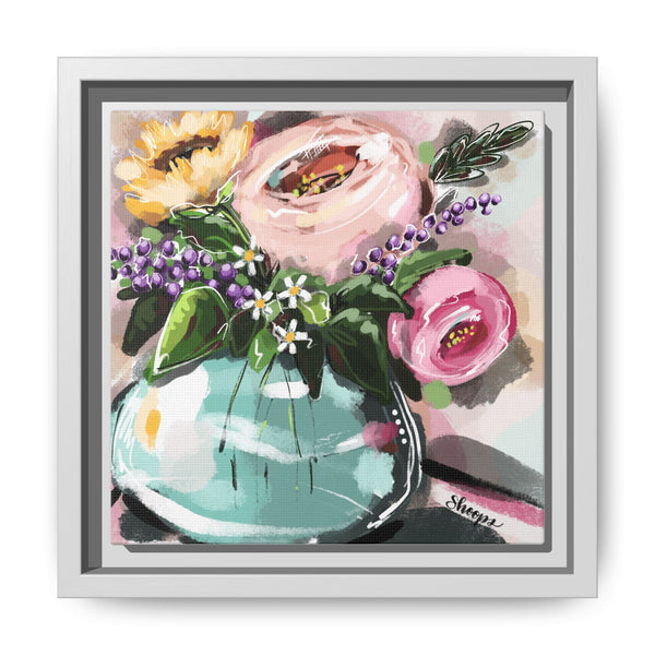 Framed Art Print – Fun and Funky Floral