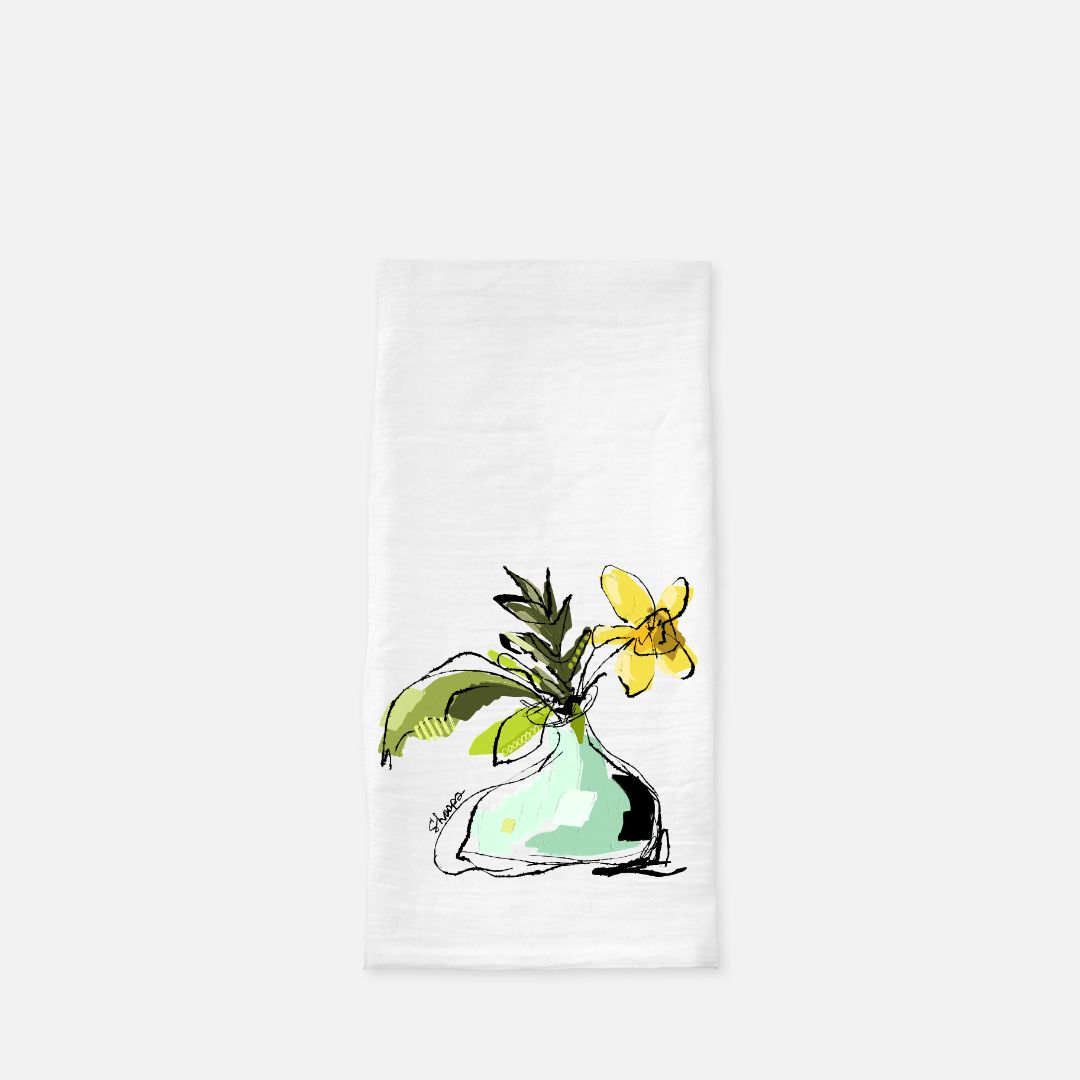 Tea Towel (Flour Sack) Daffy Dill
