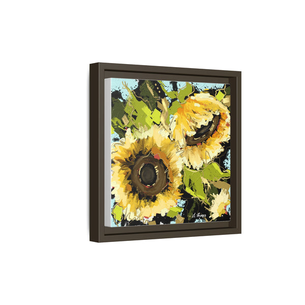Framed Sunflower Canvas Art - Vibrant Floral Wall Decor