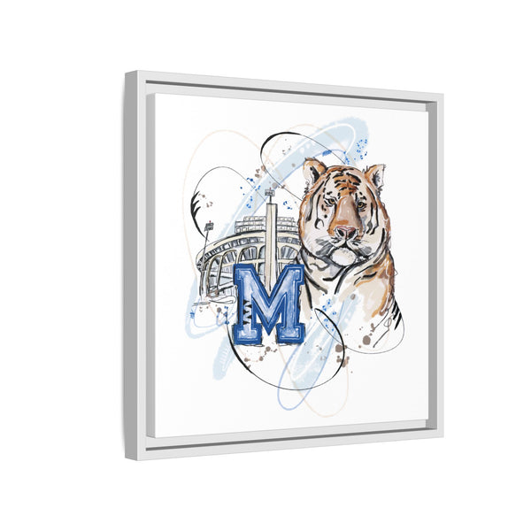 Framed Art Print - Memphis Tiger Stadium Wall Decor