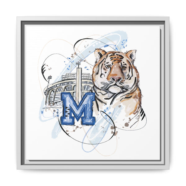 Framed Art Print - Memphis Tiger Stadium Wall Decor