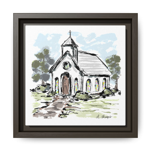 Framed Church Art - Multi-Color Matte Canvas