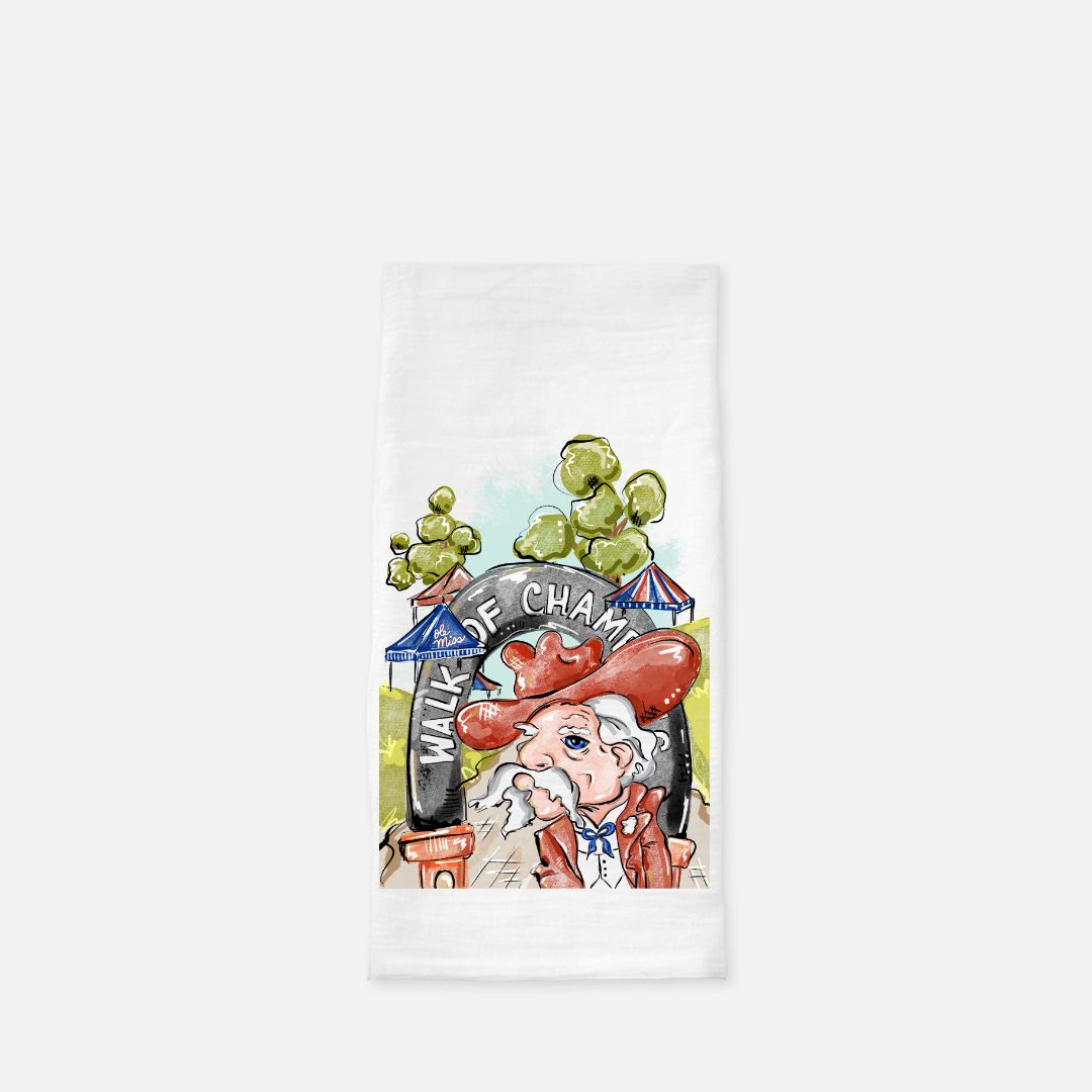 Ole Miss Tea Towel (Flour Sack)