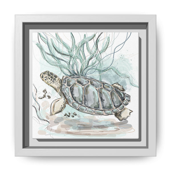 Framed Turtle Art Print - Ocean-Inspired Home Decor