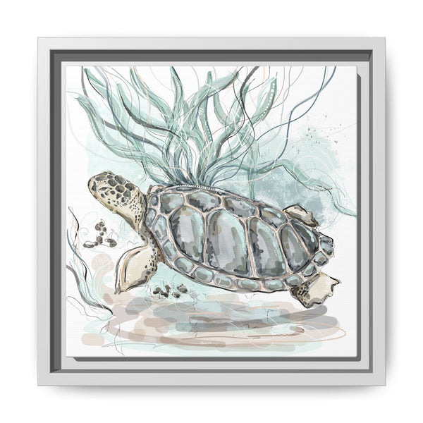 Framed Turtle Art Print - Ocean-Inspired Home Decor