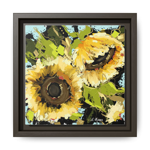 Framed Sunflower Canvas Art - Vibrant Floral Wall Decor