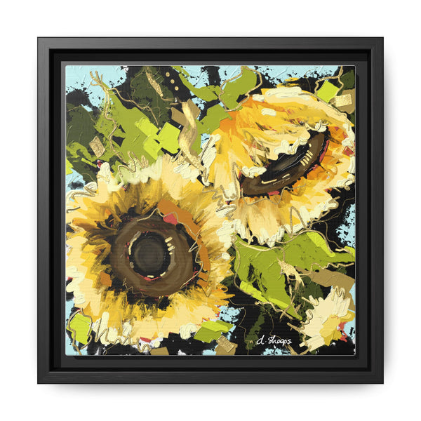 Framed Sunflower Canvas Art - Vibrant Floral Wall Decor