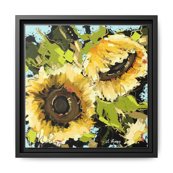Framed Sunflower Canvas Art - Vibrant Floral Wall Decor