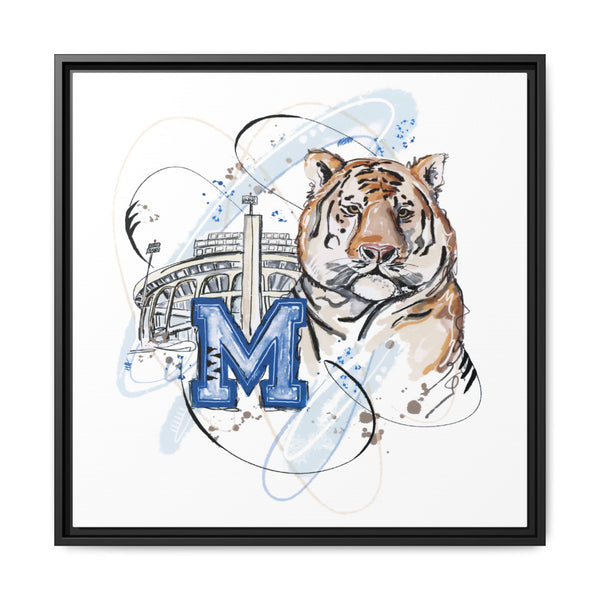 Framed Art Print - Memphis Tiger Stadium Wall Decor