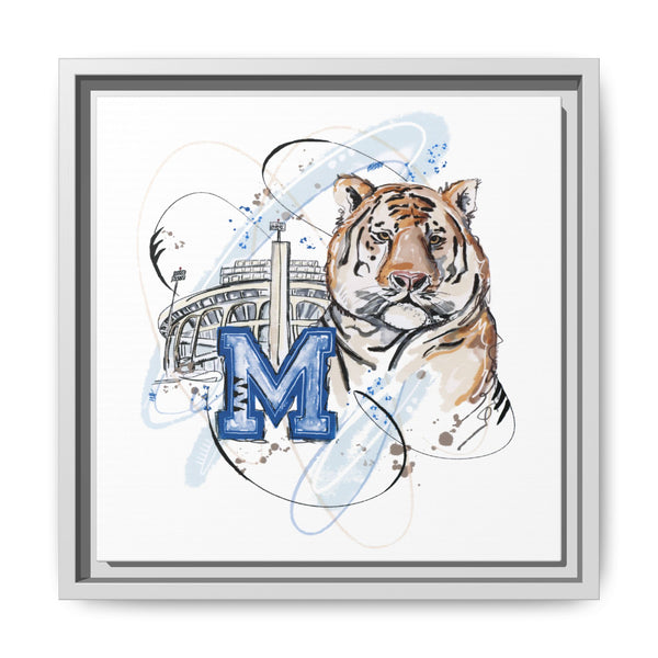 Framed Art Print - Memphis Tiger Stadium Wall Decor