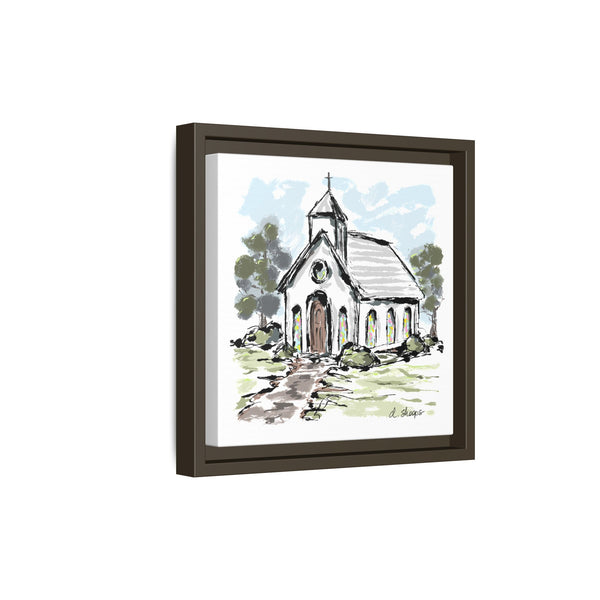 Framed Church Art - Multi-Color Matte Canvas