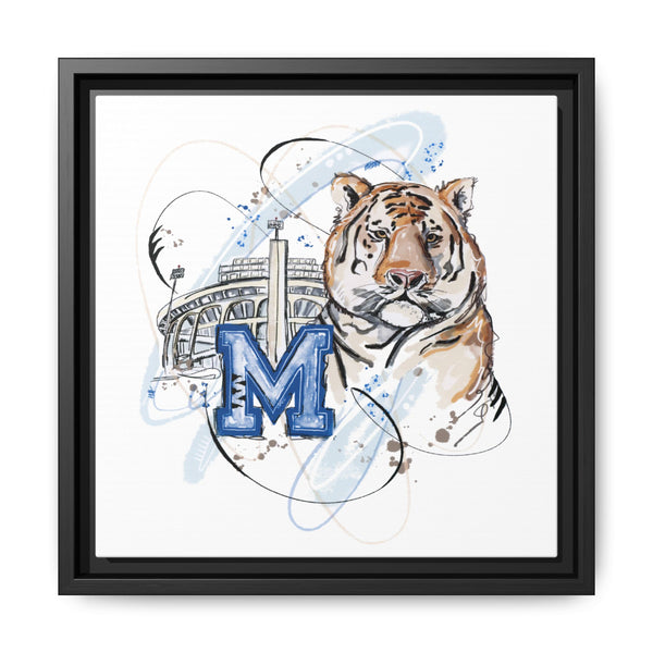 Framed Art Print - Memphis Tiger Stadium Wall Decor