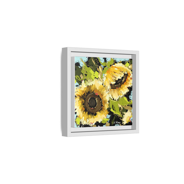 Framed Sunflower Canvas Art - Vibrant Floral Wall Decor