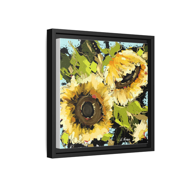 Framed Sunflower Canvas Art - Vibrant Floral Wall Decor