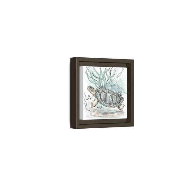 Framed Turtle Art Print - Ocean-Inspired Home Decor