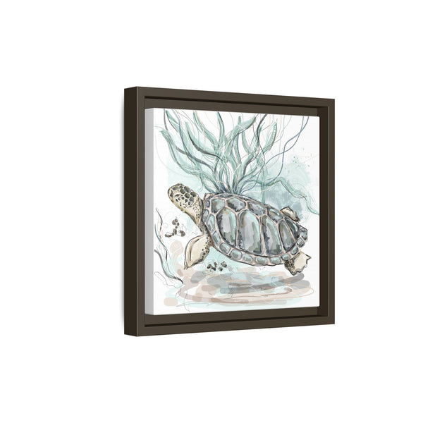 Framed Turtle Art Print - Ocean-Inspired Home Decor
