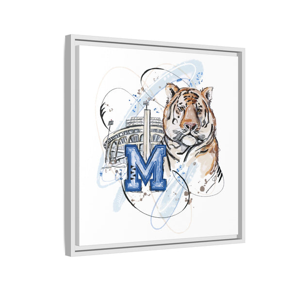 Framed Art Print - Memphis Tiger Stadium Wall Decor