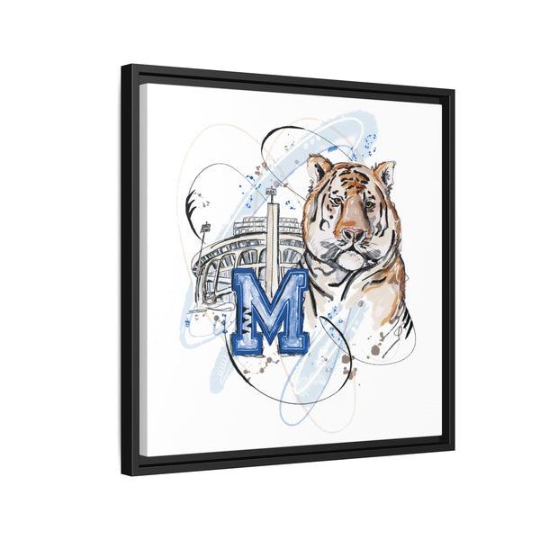 Framed Art Print - Memphis Tiger Stadium Wall Decor