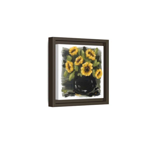 Framed Sunflower Canvas Art