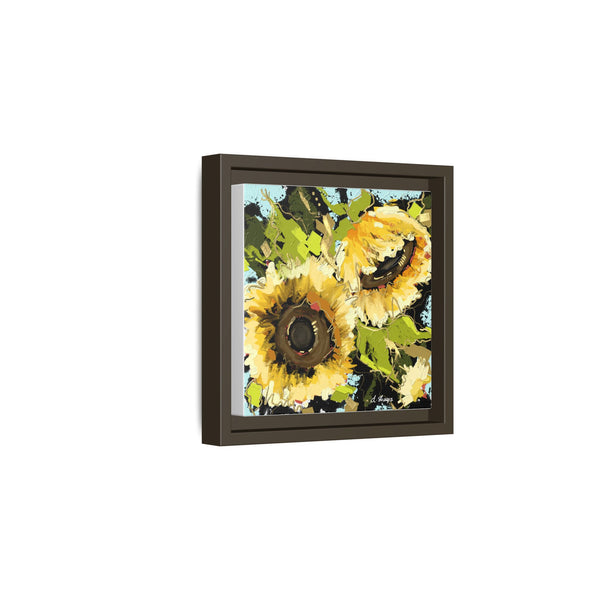 Framed Sunflower Canvas Art - Vibrant Floral Wall Decor