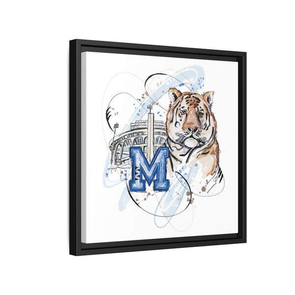 Framed Art Print - Memphis Tiger Stadium Wall Decor