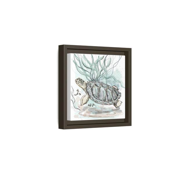 Framed Turtle Art Print - Ocean-Inspired Home Decor