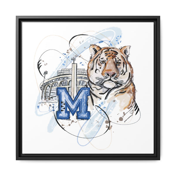 Framed Art Print - Memphis Tiger Stadium Wall Decor