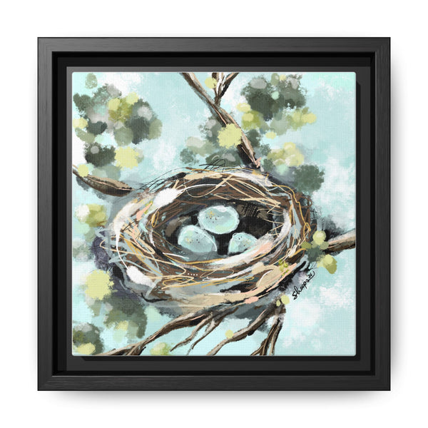 Framed Nest Art - Three New Babies