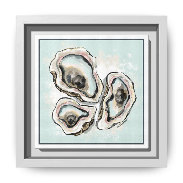 Framed Oyster Art Print - Coastal Art