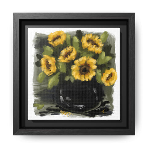 Framed Sunflower Canvas Art