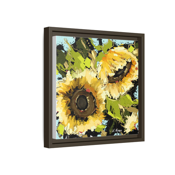 Framed Sunflower Canvas Art - Vibrant Floral Wall Decor
