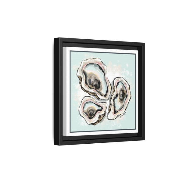 Framed Oyster Art Print - Coastal Art