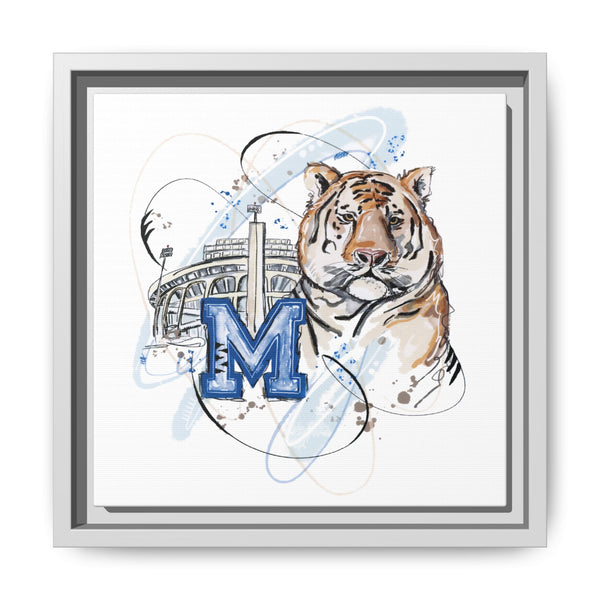 Framed Art Print - Memphis Tiger Stadium Wall Decor