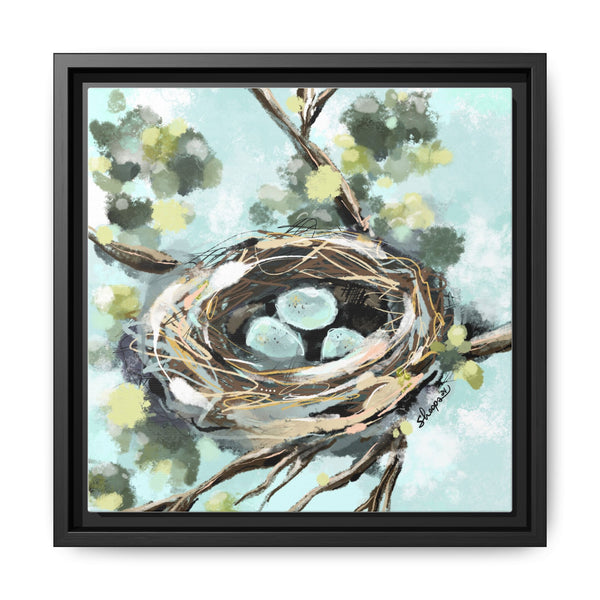 Framed Nest Art - Three New Babies