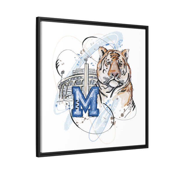 Framed Art Print - Memphis Tiger Stadium Wall Decor