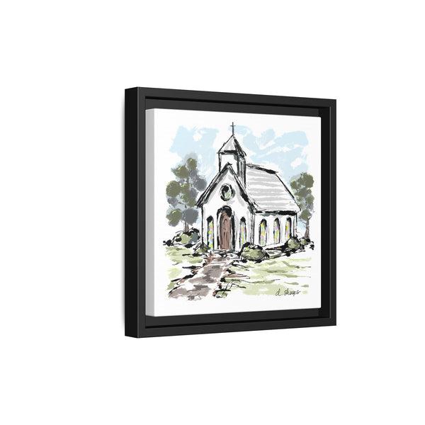 Framed Church Art - Multi-Color Matte Canvas