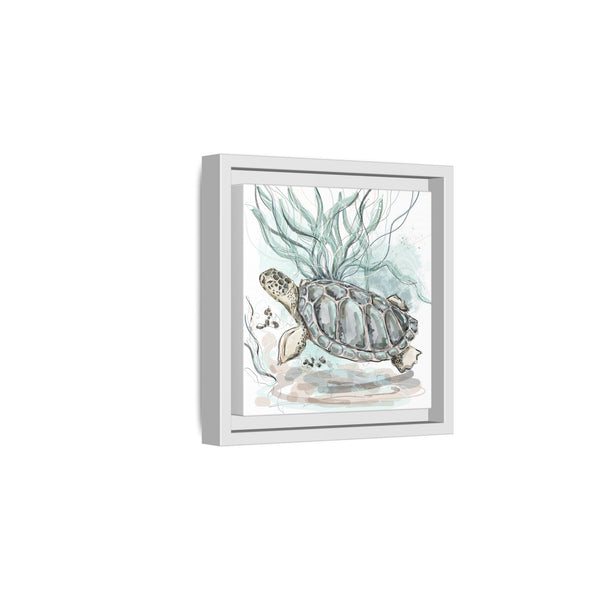 Framed Turtle Art Print - Ocean-Inspired Home Decor