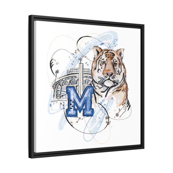 Framed Art Print - Memphis Tiger Stadium Wall Decor