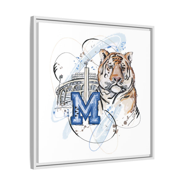 Framed Art Print - Memphis Tiger Stadium Wall Decor